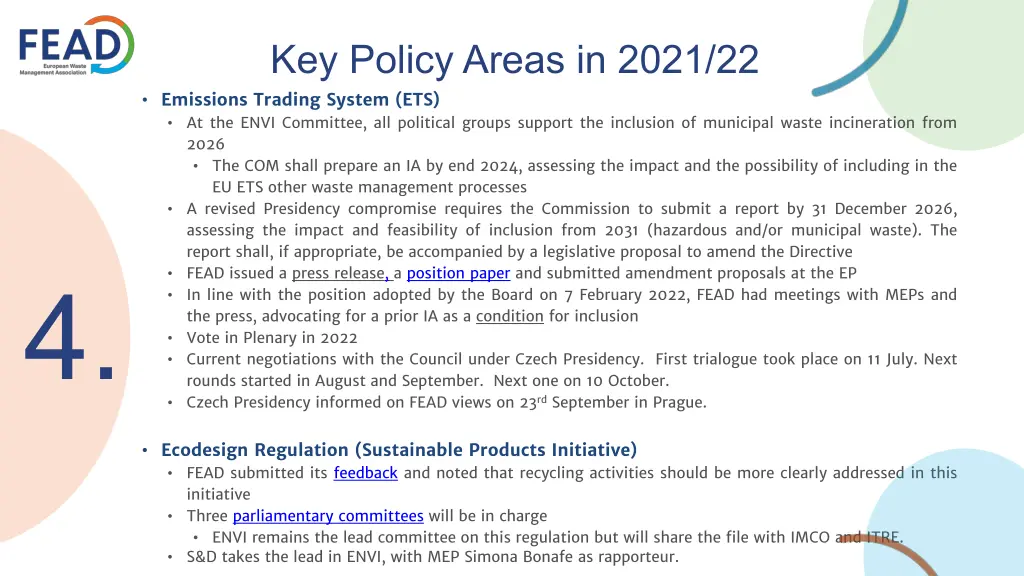 key policy areas in 2021 22 emissions trading