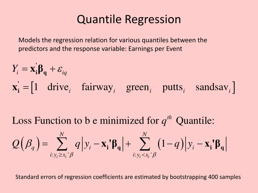 quantile regression 2