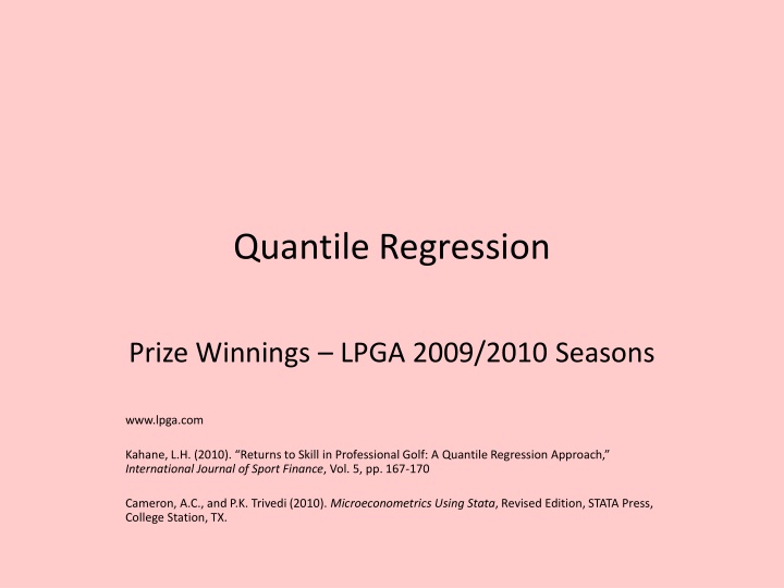 quantile regression