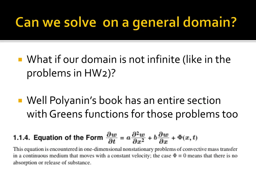 what if our domain is not infinite like