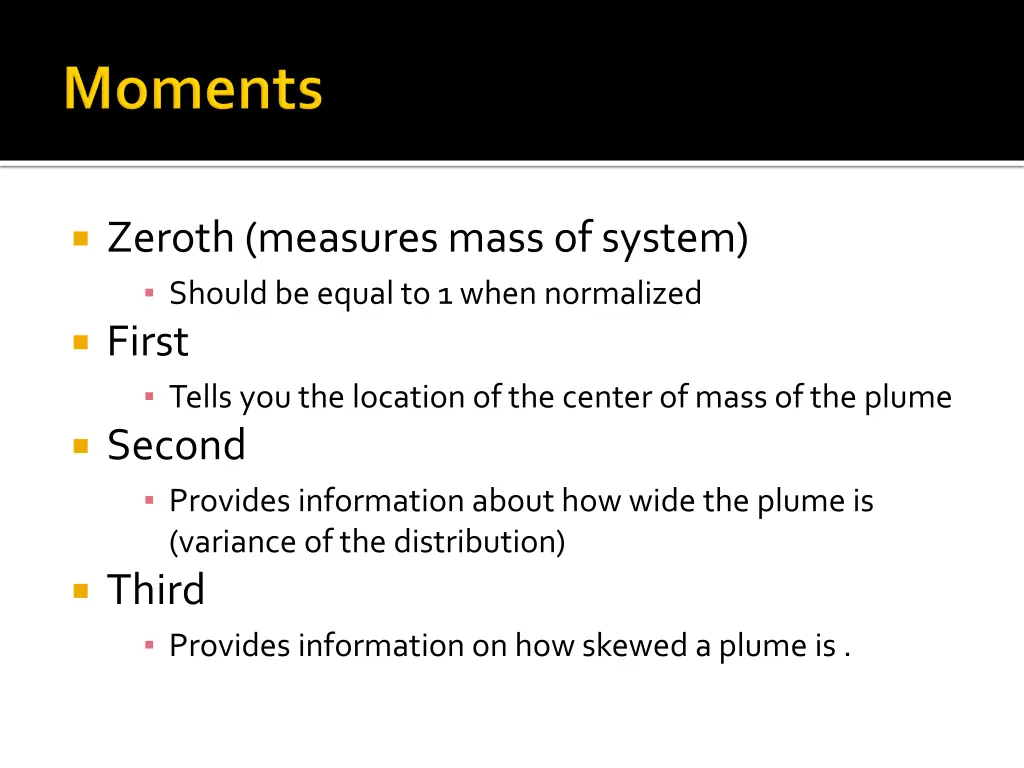 zeroth measures mass of system should be equal