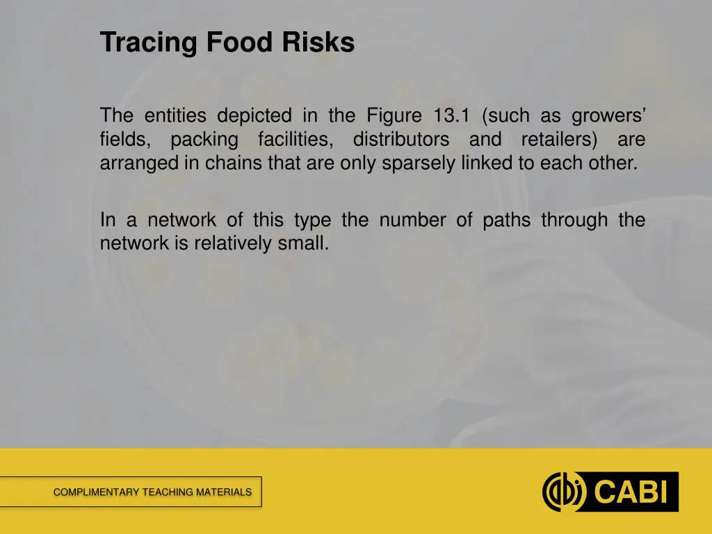 tracing food risks