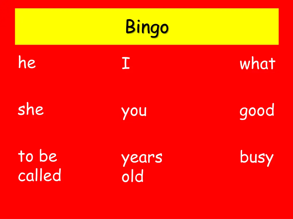 bingo