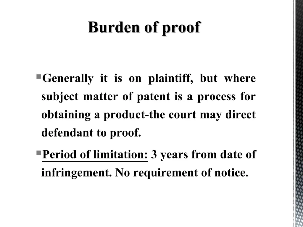 burden of proof