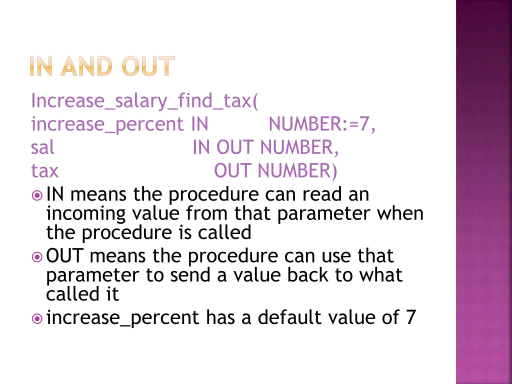 in and out increase salary find tax increase