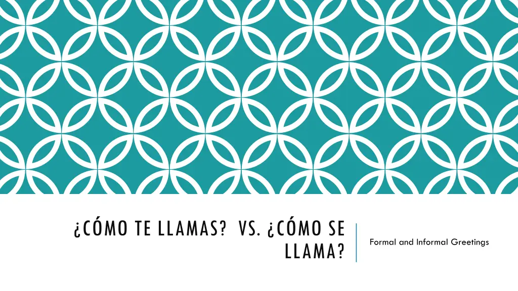 c mo te llamas vs c mo se