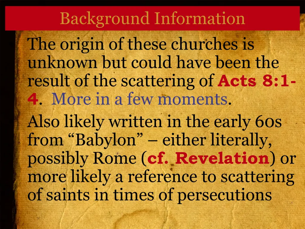 background information 1