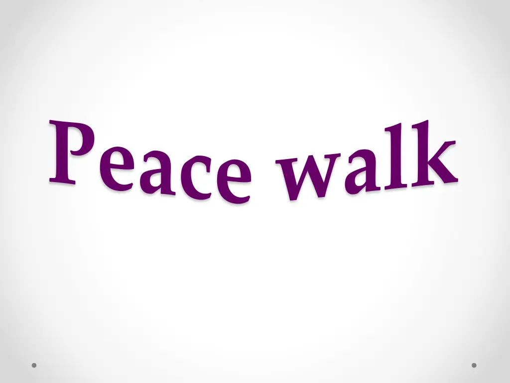 peace walk