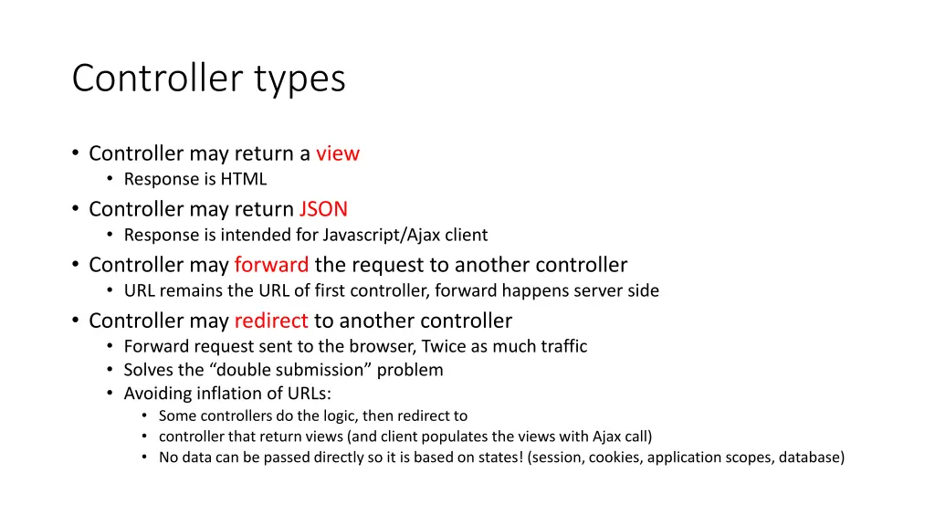 controller types