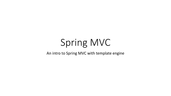 spring mvc