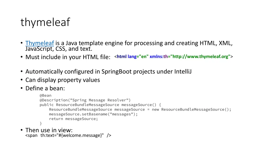 thymeleaf
