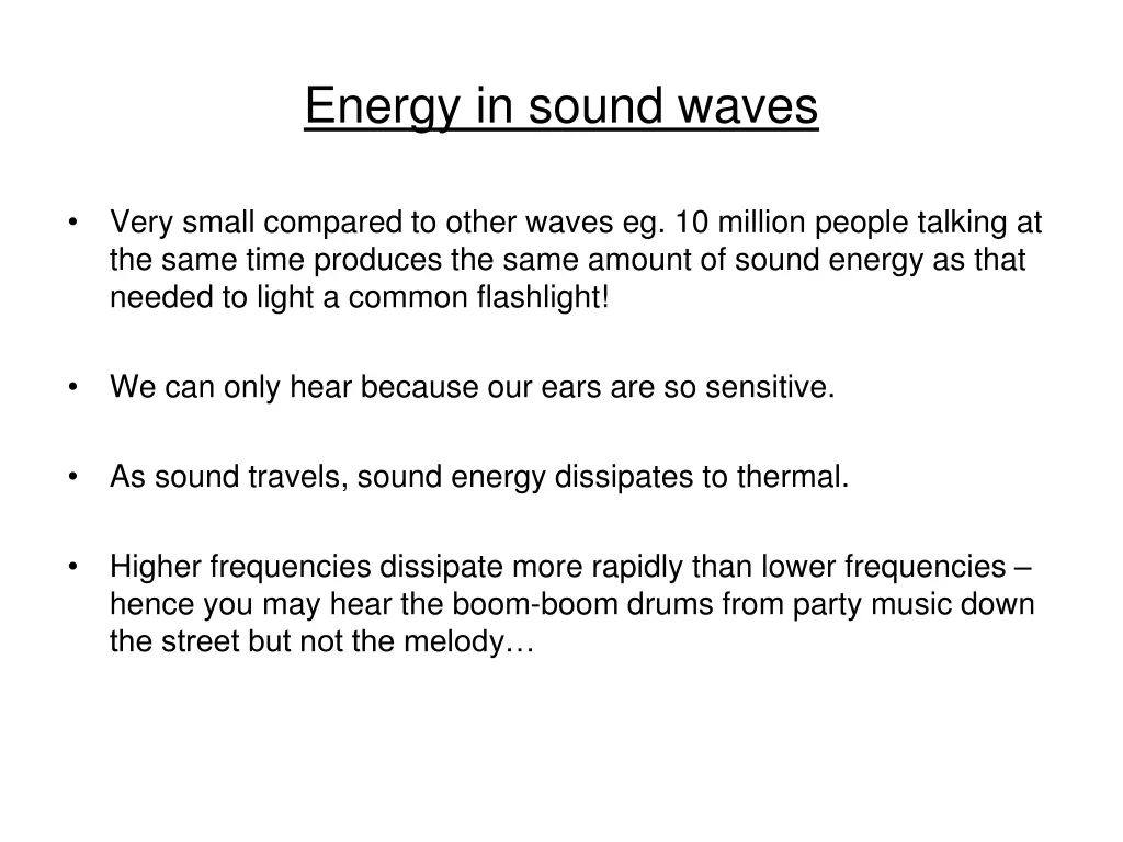 energy in sound waves