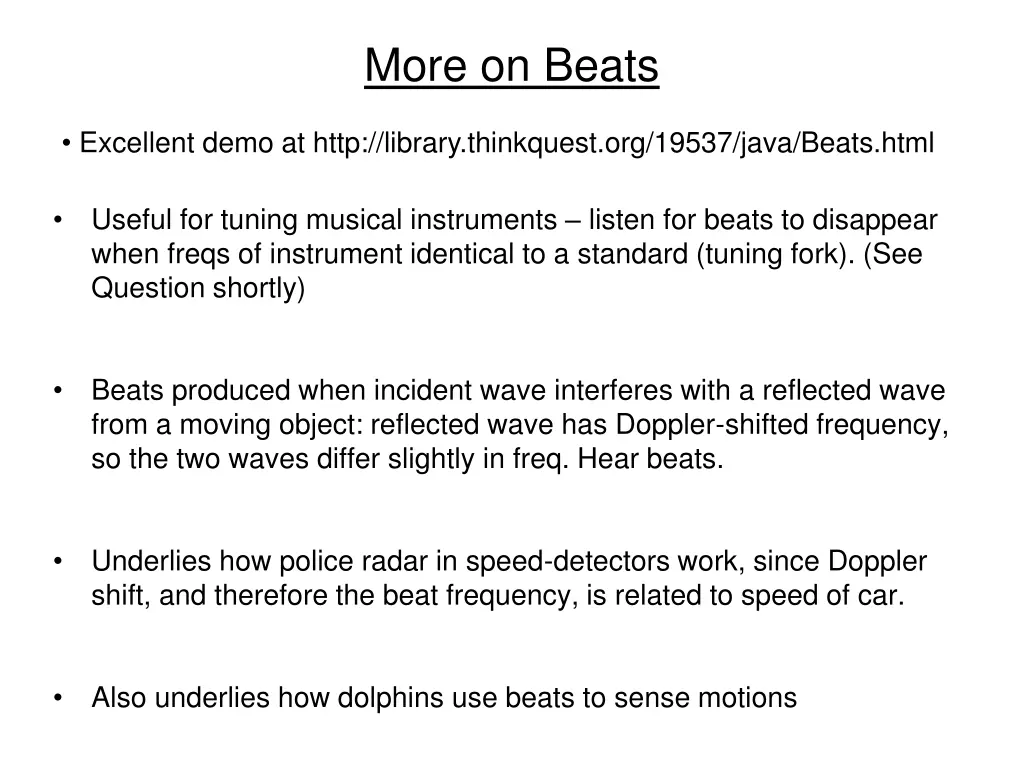 more on beats