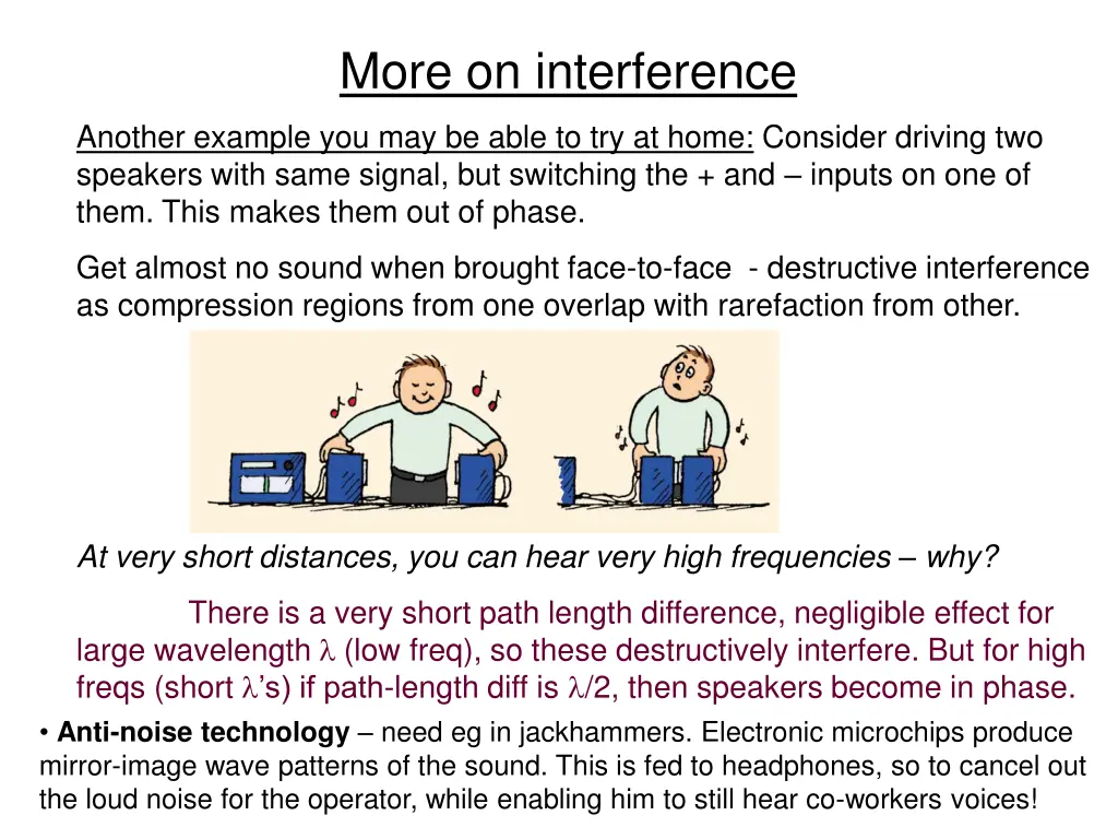 more on interference