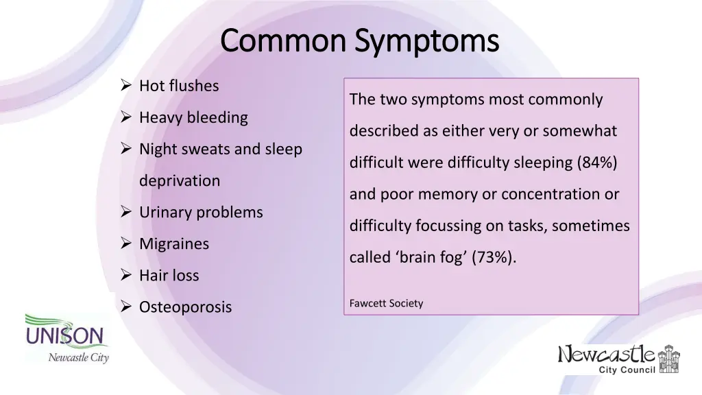 common symptoms common symptoms