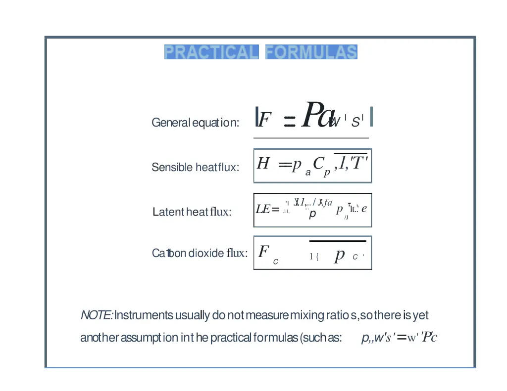 generalequation i f pa w