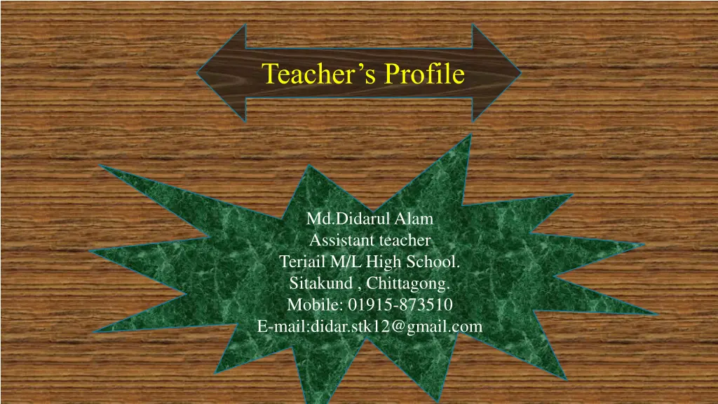 teacher s profile