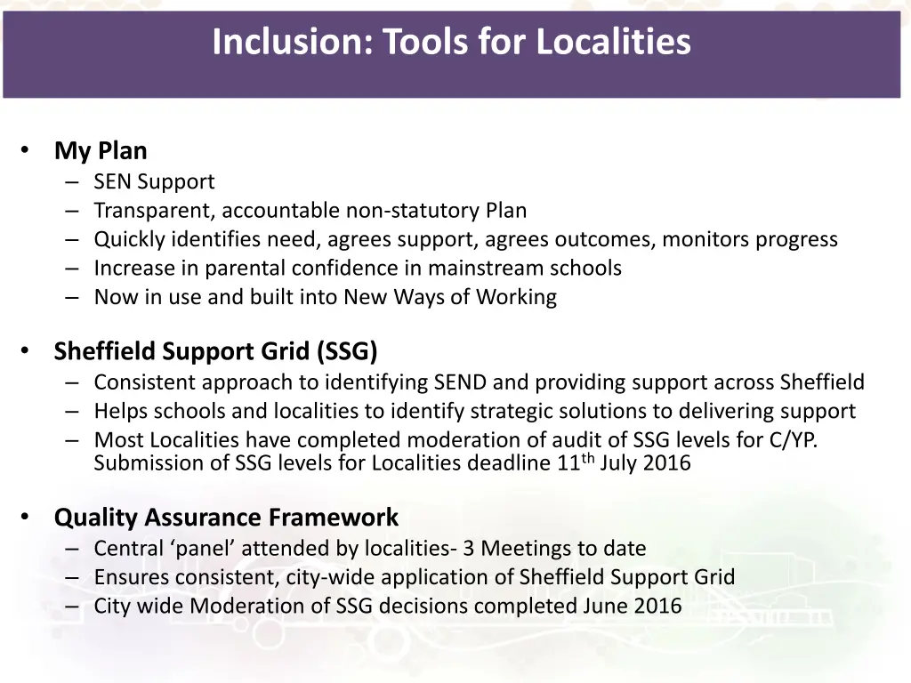 inclusion tools for localities