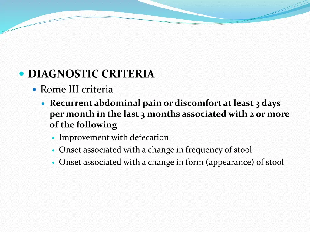 diagnostic criteria