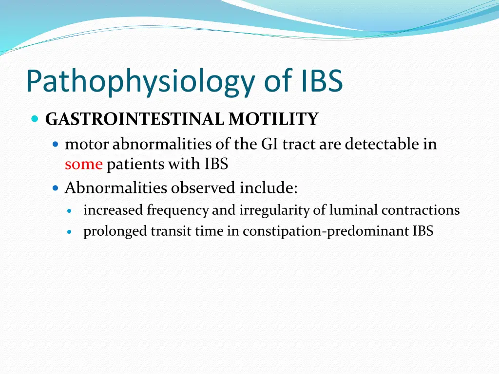 pathophysiology of ibs