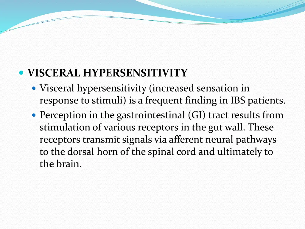 visceral hypersensitivity