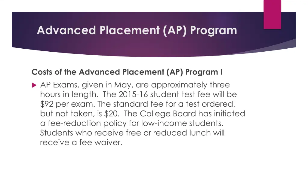 advanced placement ap program 1