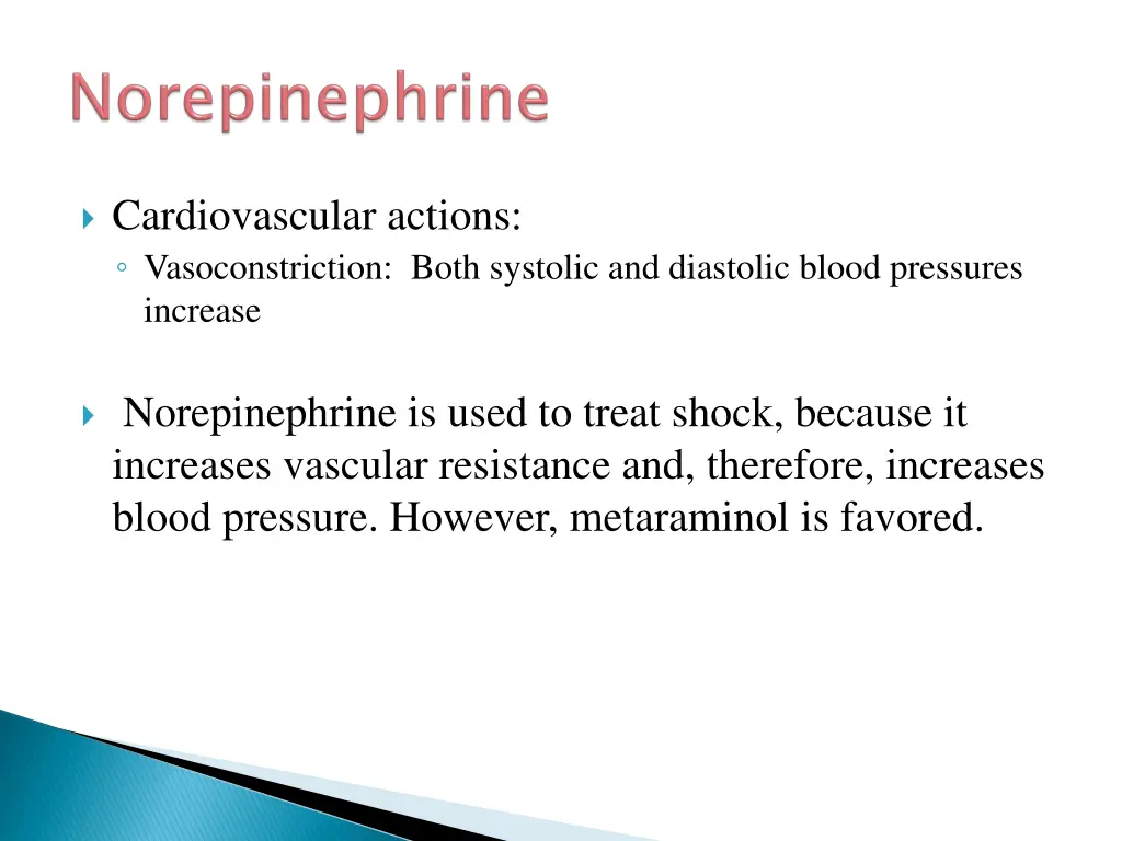 cardiovascular actions vasoconstriction both