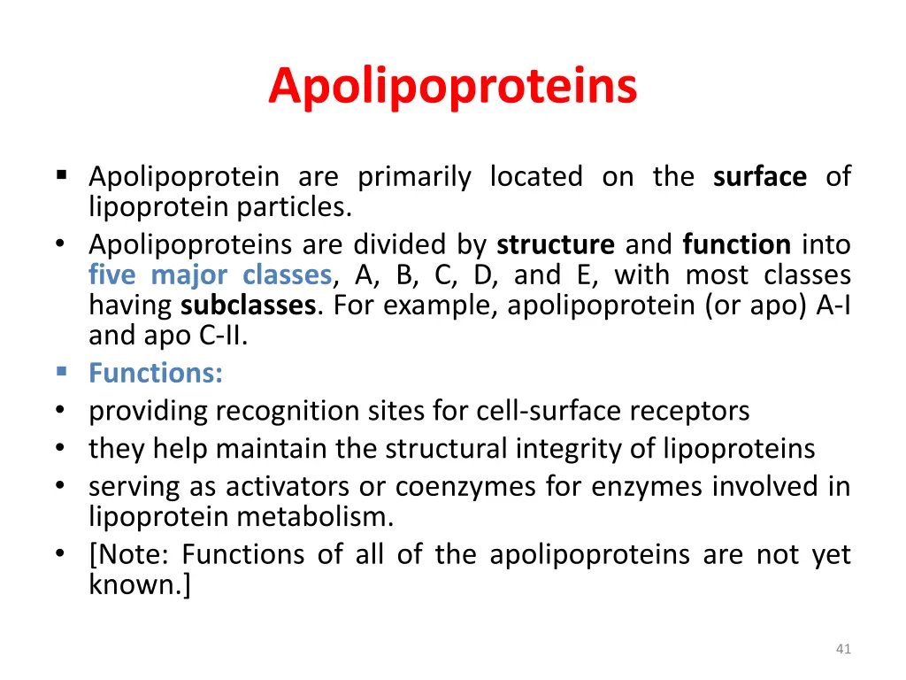 apolipoproteins