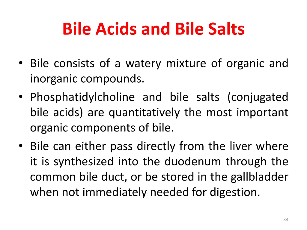 bile acids and bile salts