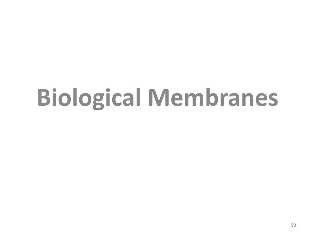 biological membranes