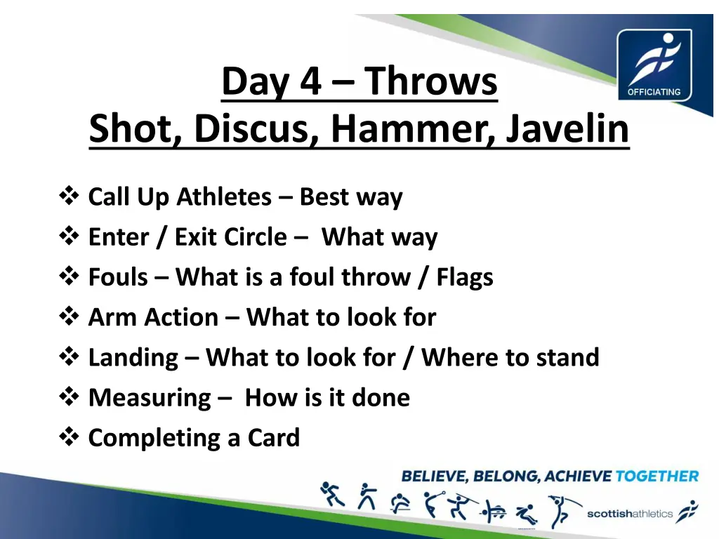 day 4 throws shot discus hammer javelin