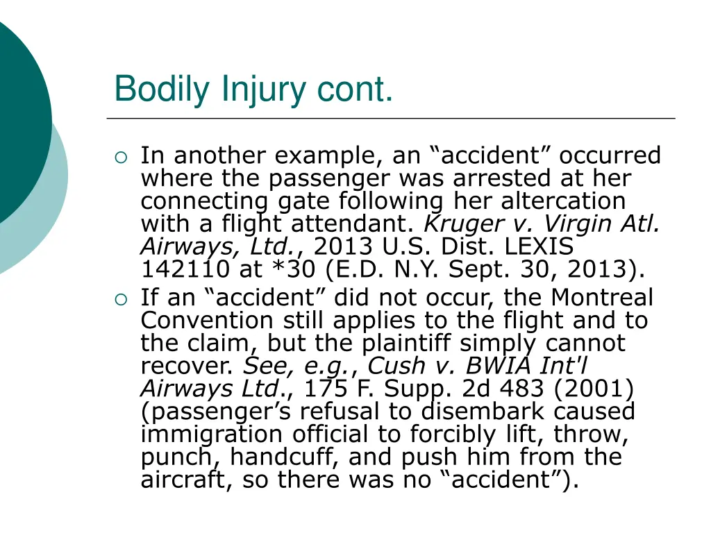 bodily injury cont 1