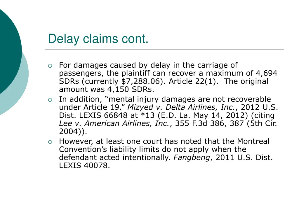 delay claims cont 1