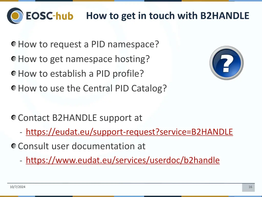 how to get in touch with b2handle