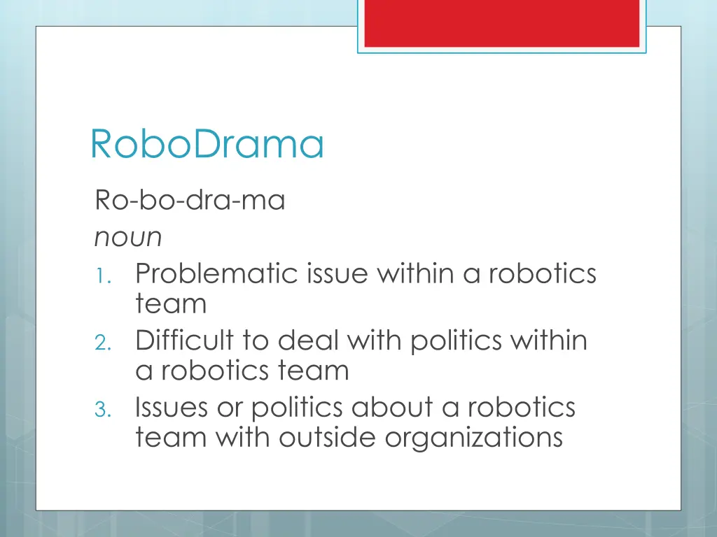 robodrama