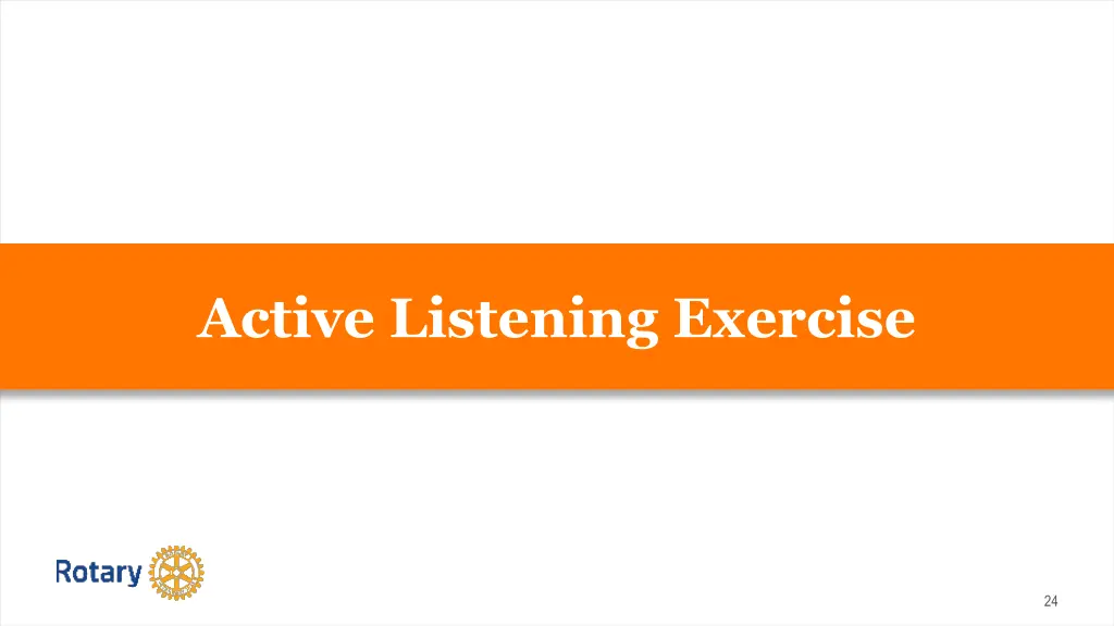 active listening exercise