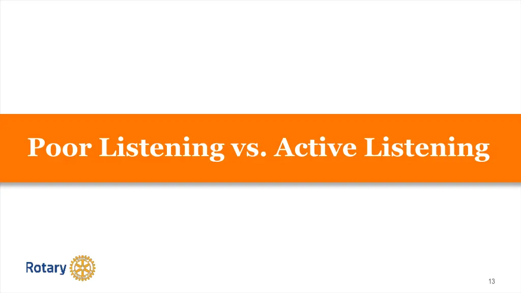 poor listening vs active listening