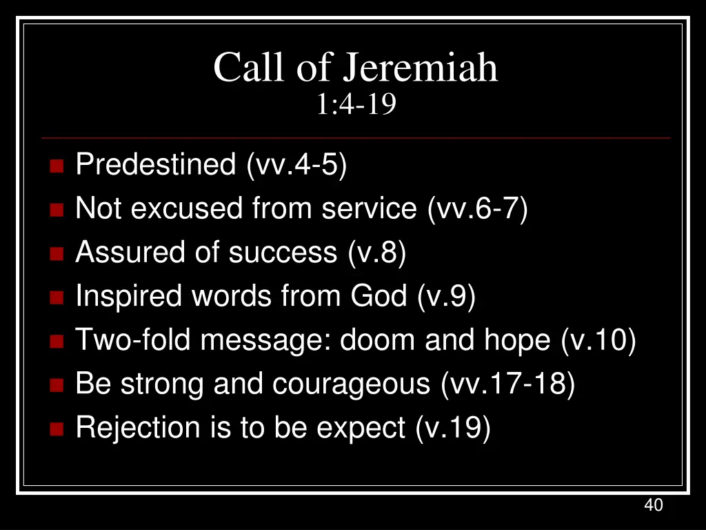 call of jeremiah 1 4 19