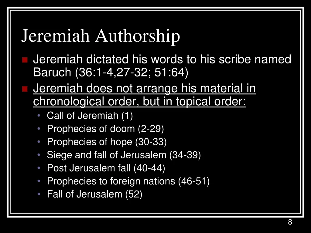 jeremiah authorship 1