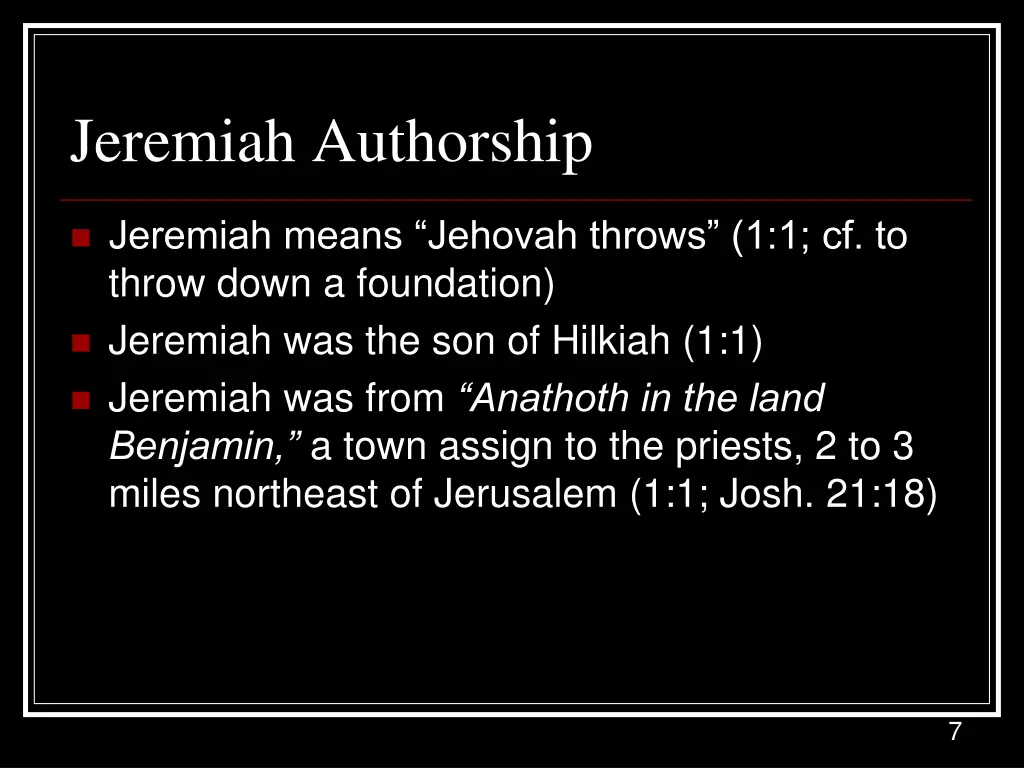 jeremiah authorship