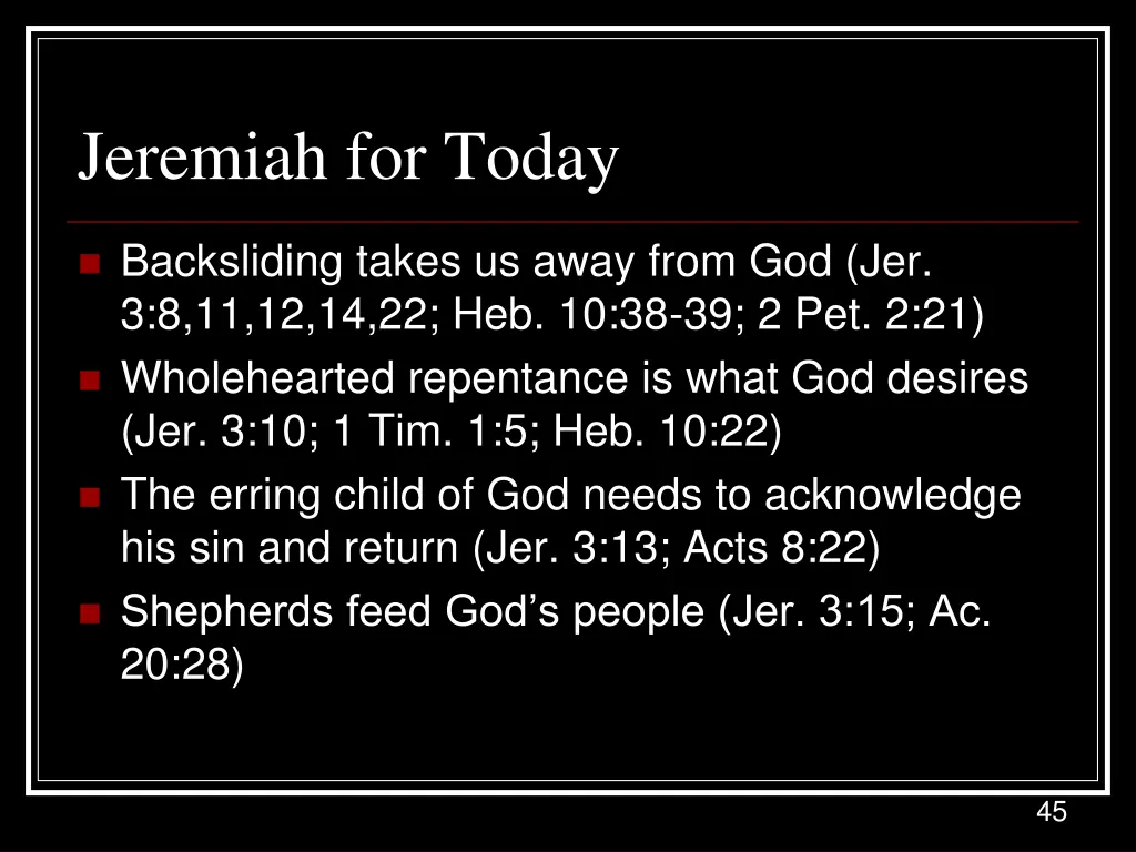 jeremiah for today 3