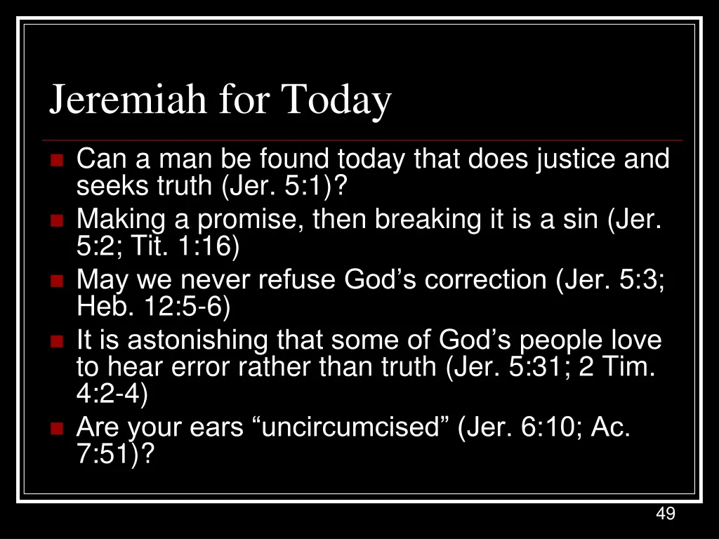 jeremiah for today 5