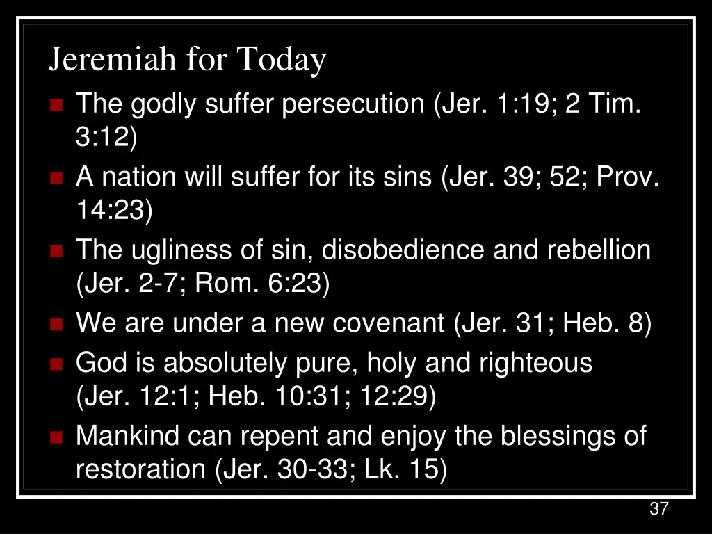 jeremiah for today the godly suffer persecution