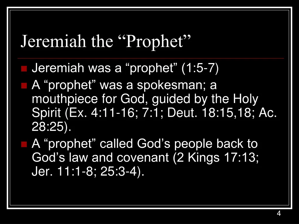 jeremiah the prophet