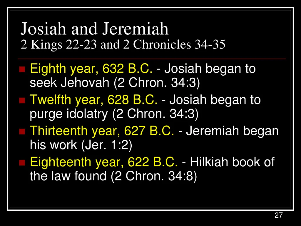 josiah and jeremiah 2 kings