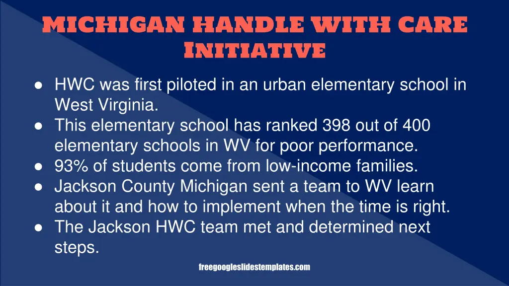 michigan handle with care initiative