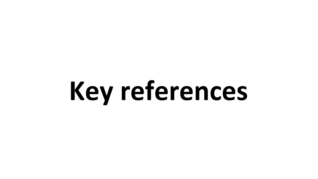 key references