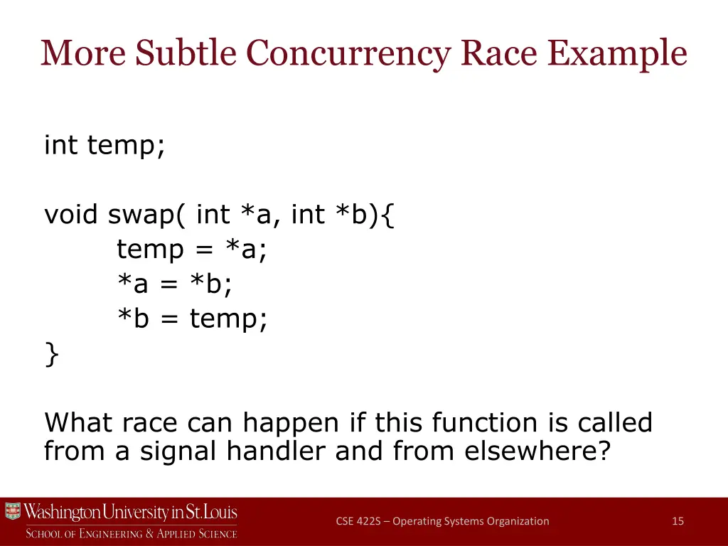 more subtle concurrency race example