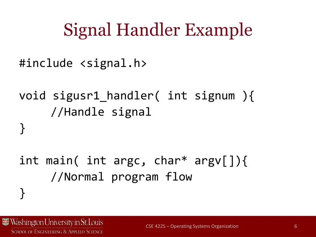 signal handler example