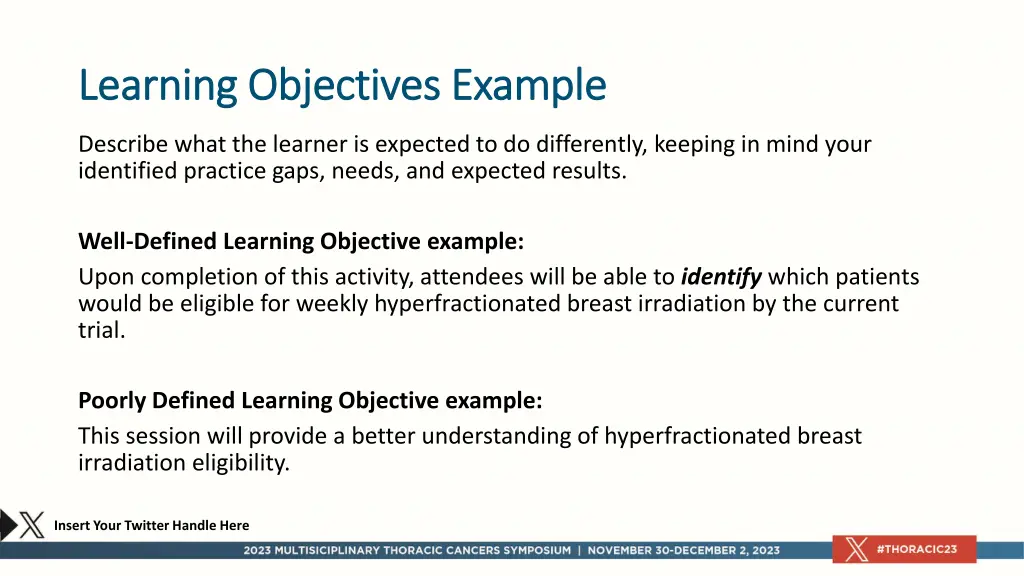 learning objectives example learning objectives